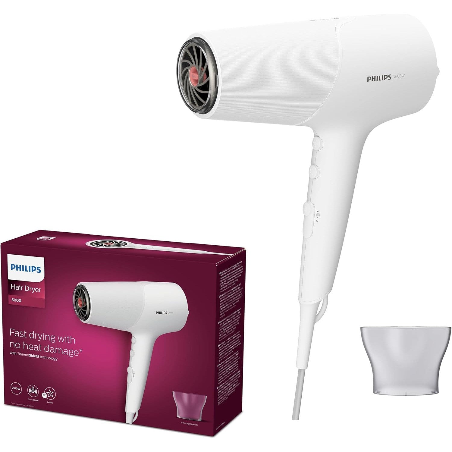 Philips 5000 Series Hair Dryer with ThermoProtect Technology
