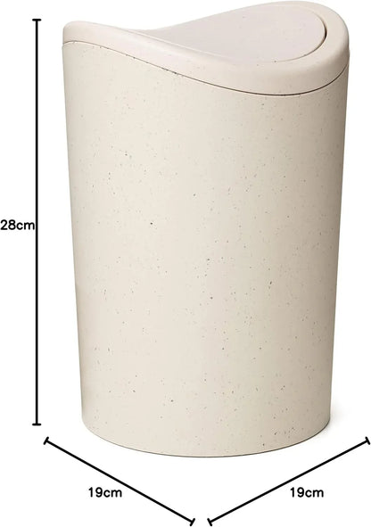 Tatay Polypropylene Bathroom Bin with Swing Lid – 6L - Gomix Brands Outlet