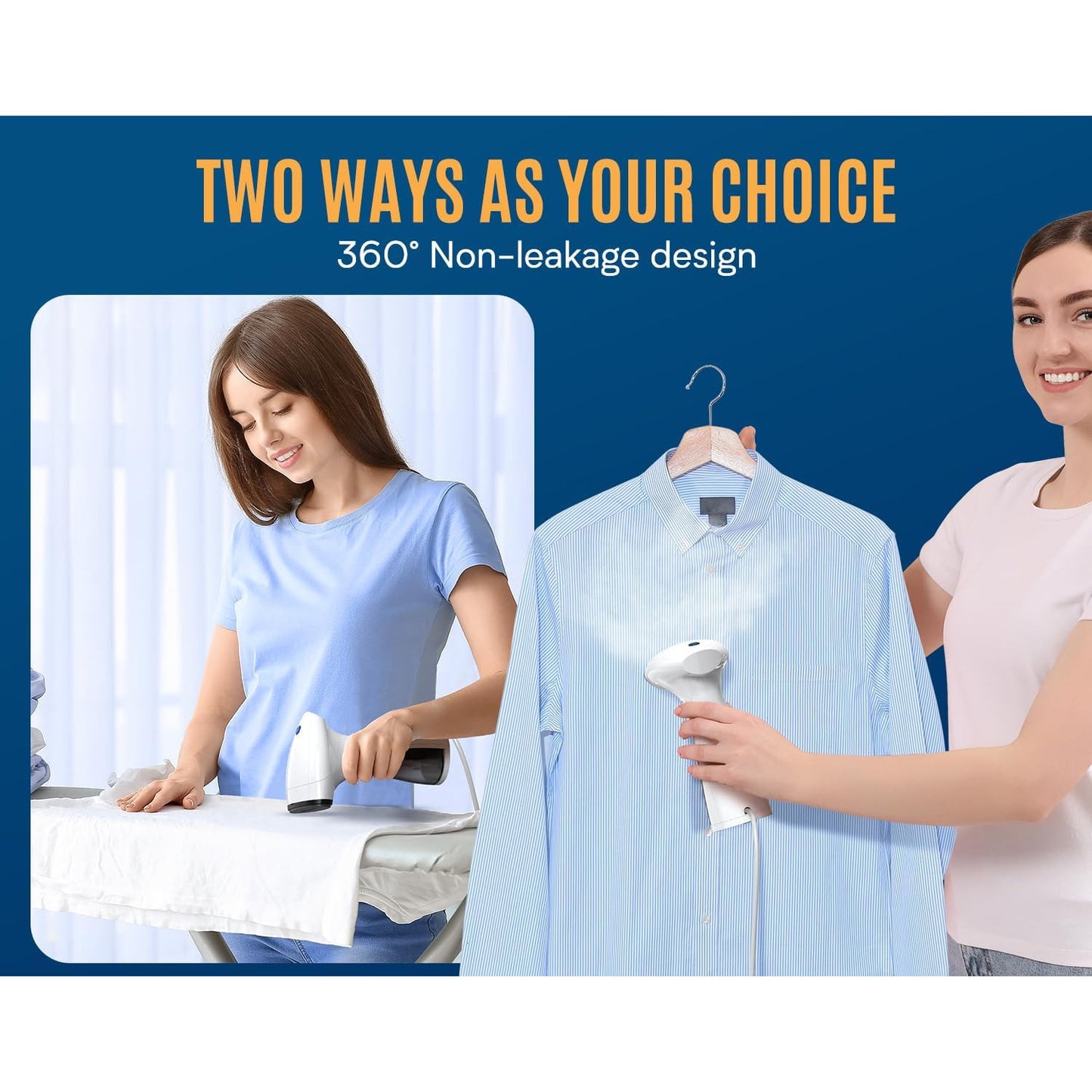 OLAYMEY GY2000 1600W Handheld Clothes Steamer Portable Wrinkle Remover