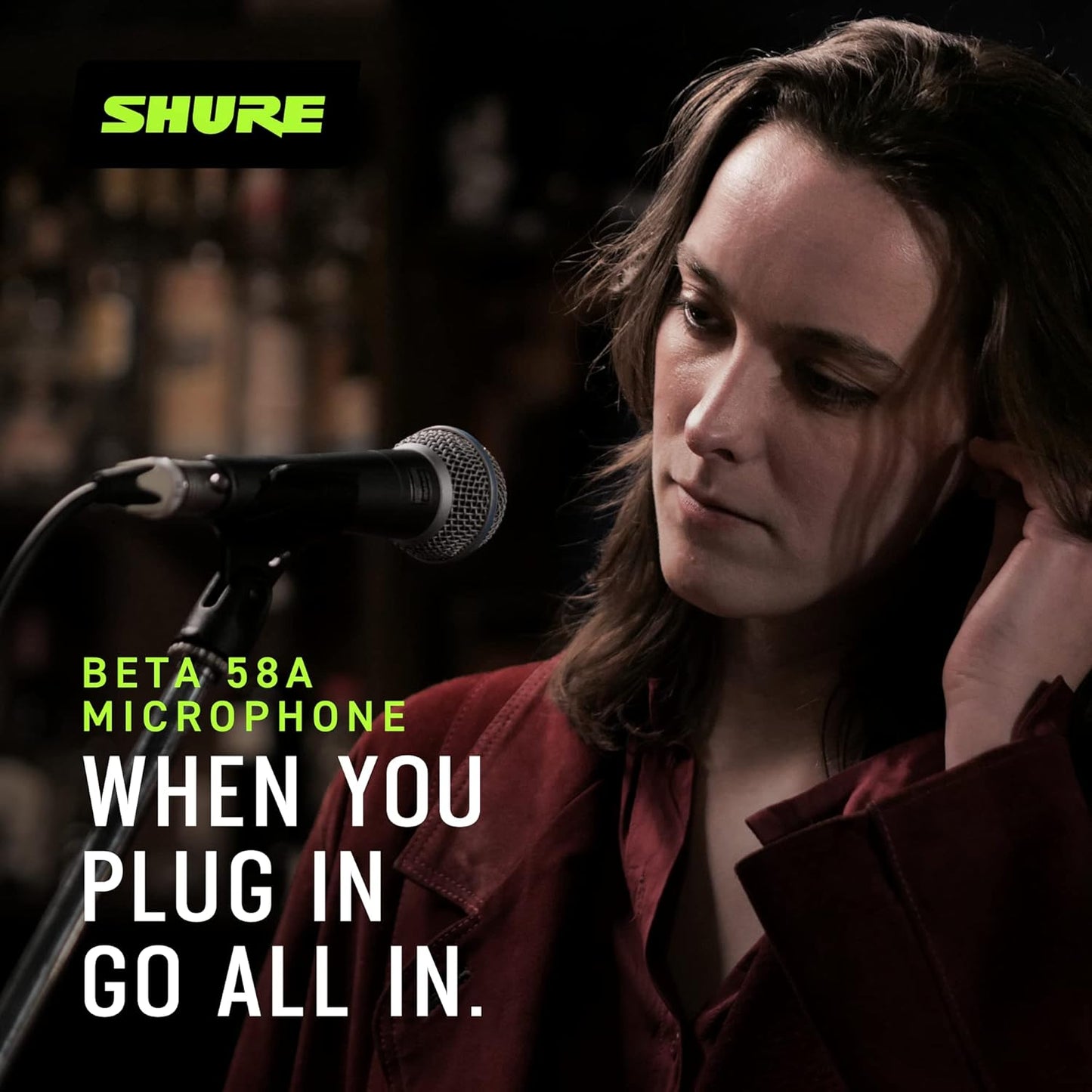 Shure BETA 58A Supercardioid Vocal Microphone – Professional Stage Mic