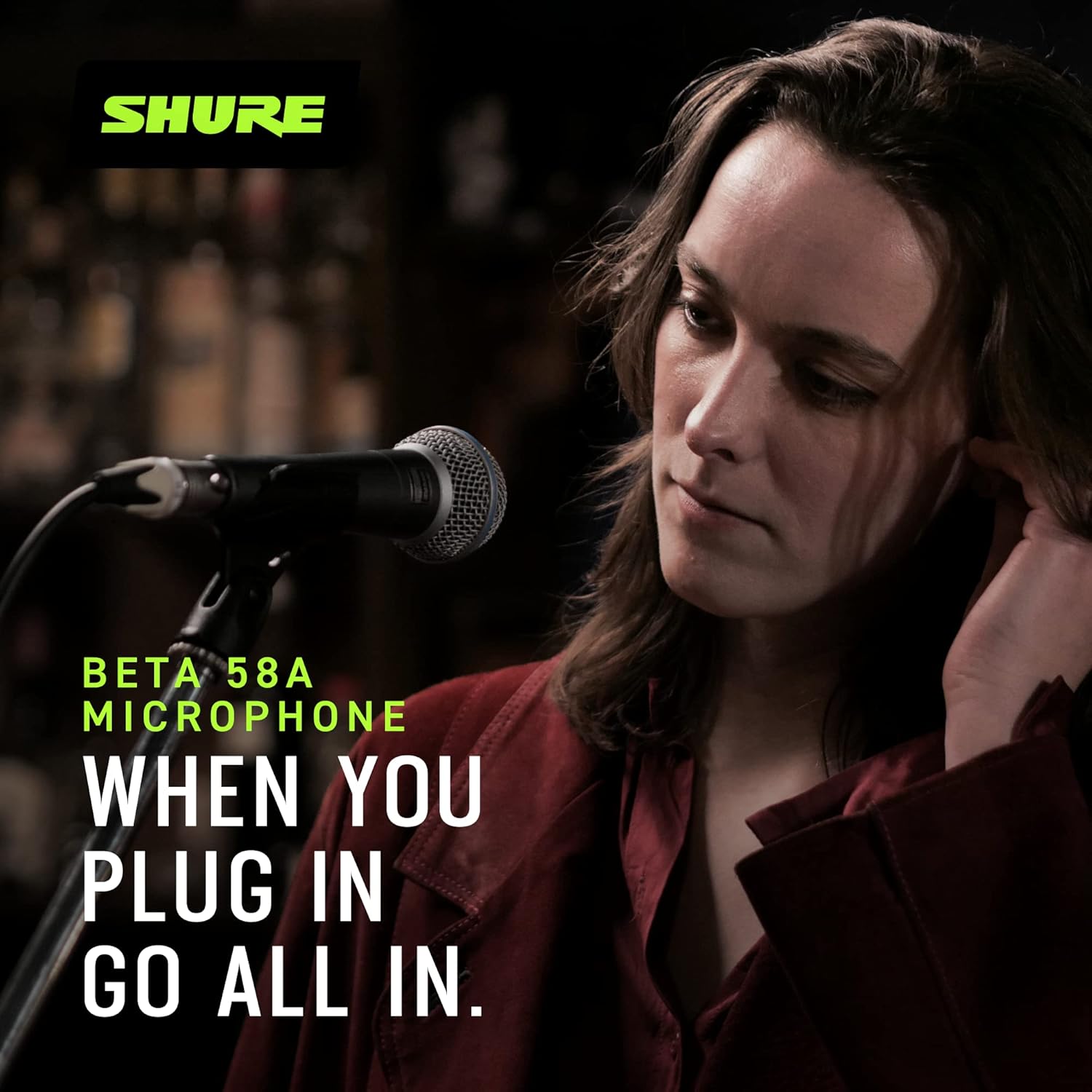 Shure BETA 58A Supercardioid Vocal Microphone – Professional Stage Mic