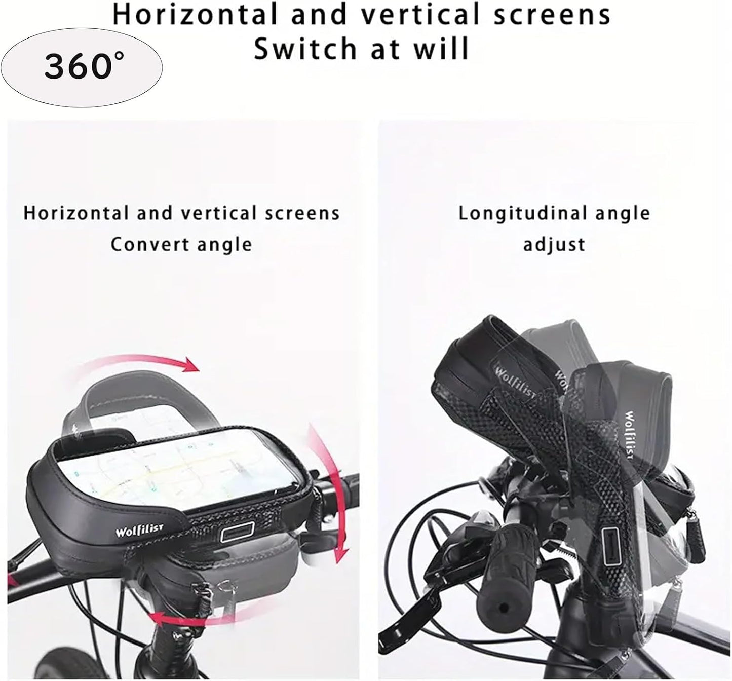 Waterproof EVA Bike Phone Holder Front Frame Bag