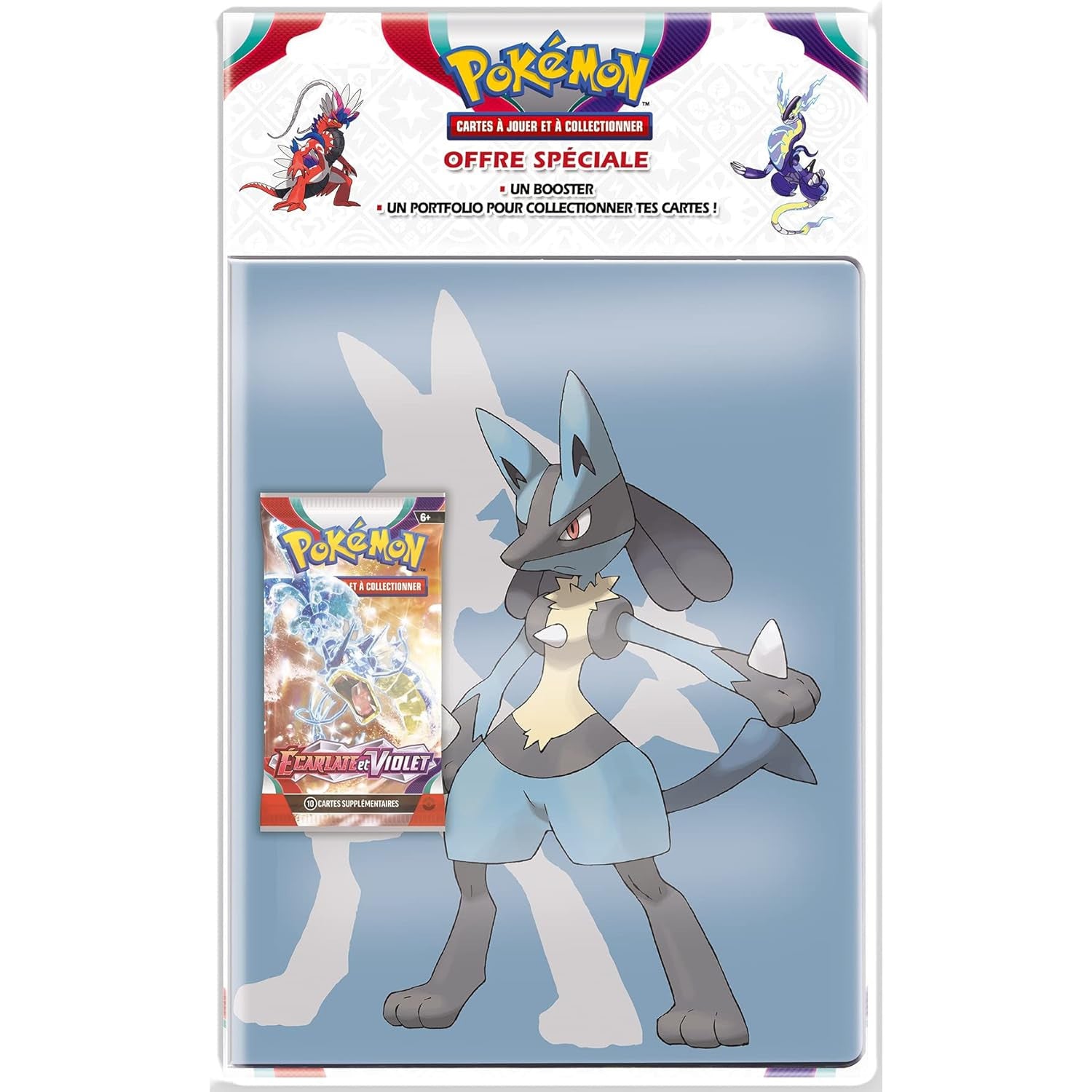 Pokemon Scarlet & Purple Portfolio with Random Booster Pack