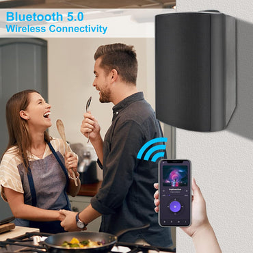 Herdio 6.5" Waterproof Bluetooth Outdoor Speakers with 400W Power