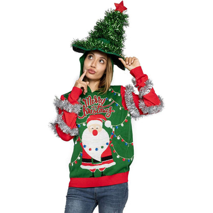 U LOOK UGLY TODAY Festive Chunky Fair Isle Christmas Sweater