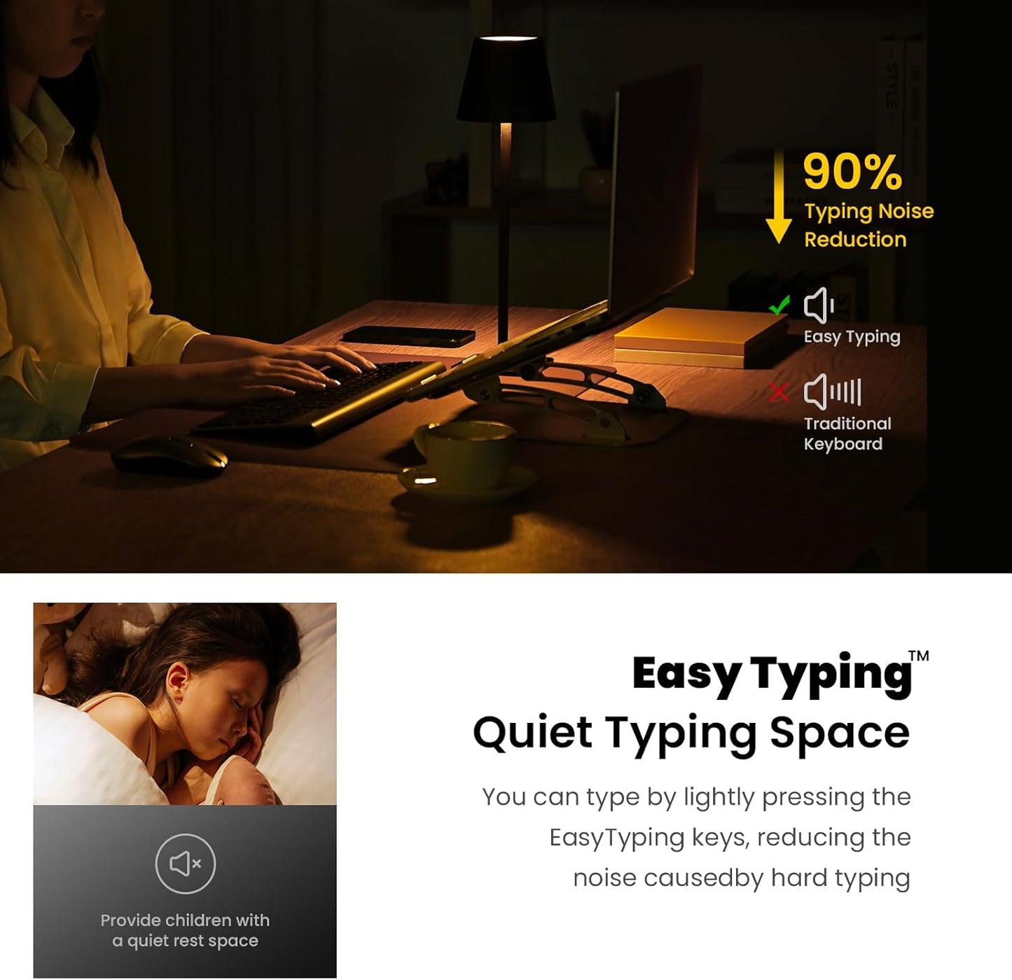 cimetech EasyTyping KF10 Ultra Slim Silent Wireless Keyboard Mouse Combo