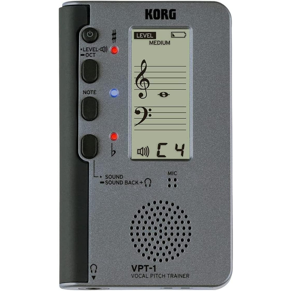 Korg VPT-1 Vocal Pitch Trainer with Five-Line Staff Display