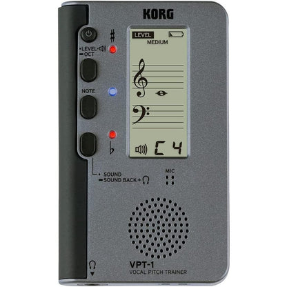 Korg VPT-1 Vocal Pitch Trainer with Five-Line Staff Display