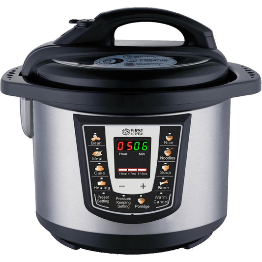 6-Quart Electric Pressure Cooker 9-in-1 Multicooker with Automatic Programs
