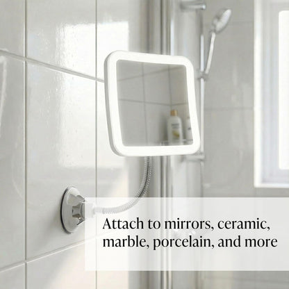 Fancii Mira 2 Plus Rechargeable Flexible 10x Makeup Mirror White