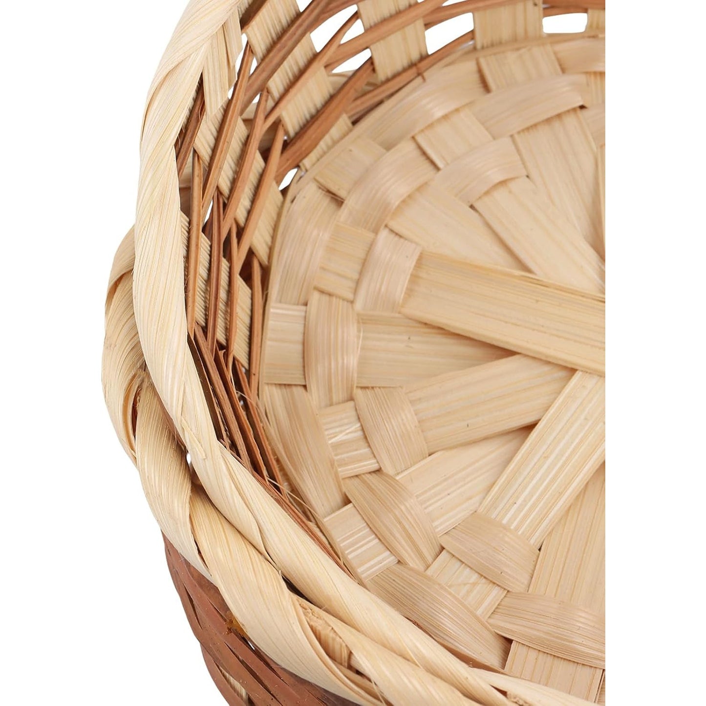 15 Small Bamboo Bread Baskets – 17cm Round Gift Set