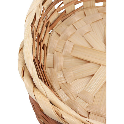 15 Small Bamboo Bread Baskets – 17cm Round Gift Set