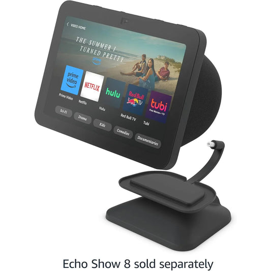 Echo Show 8 Adjustable Stand with USB-C Charging Port - Charcoal - Gomix Brands Outlet