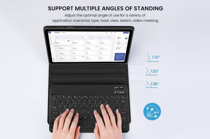 JUQITECH Backlit Keyboard Case for Samsung Galaxy Tab A8 10.5" (German Version)