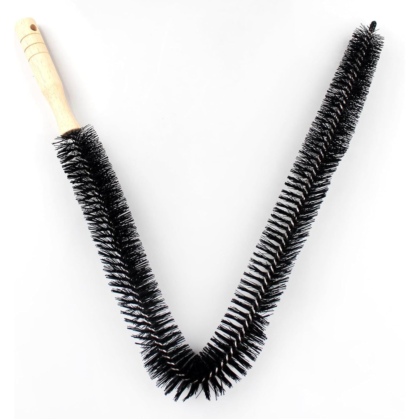 Radiator Brush Long Handle and Flexible Radiator Brush for Radiators Cleaning Brush for Cleaning Heating Cleaner Dry and Wet Cleaning Dust Binding Length Approx. 70 cm Black