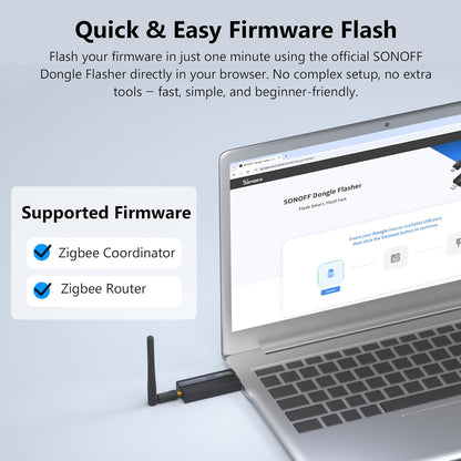 SONOFF Zigbee 3.0 USB Dongle Plus with High-Gain Antenna