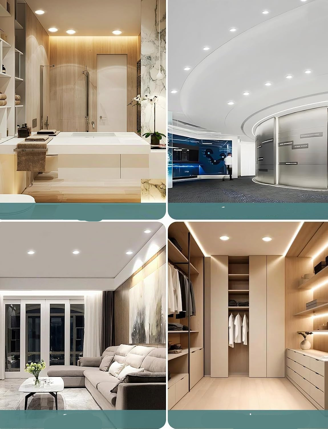 Aigostar Recessed LED Ceiling Downlight 4.8W IP65