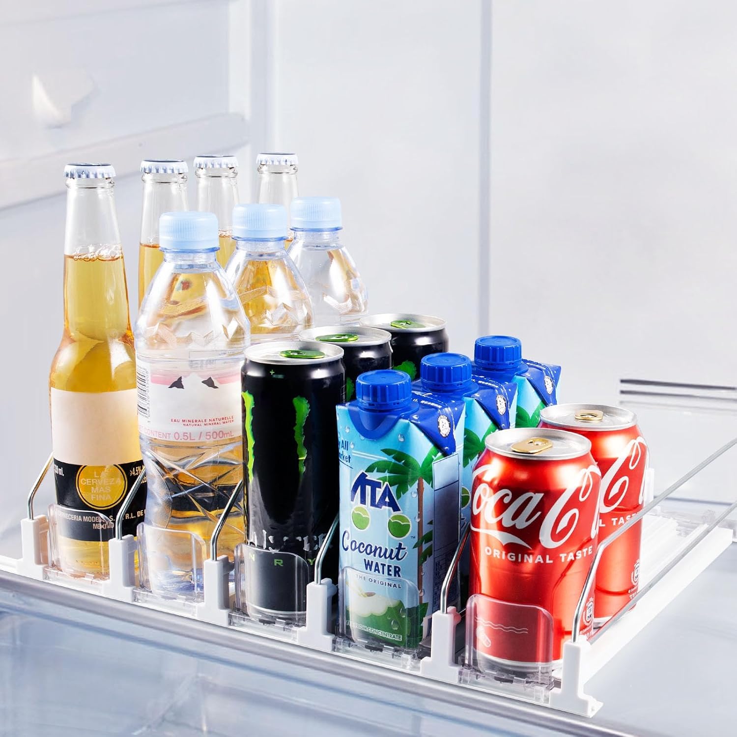 Accwork Automatic Can Dispenser For Fridge 5 Rows 42x31cm