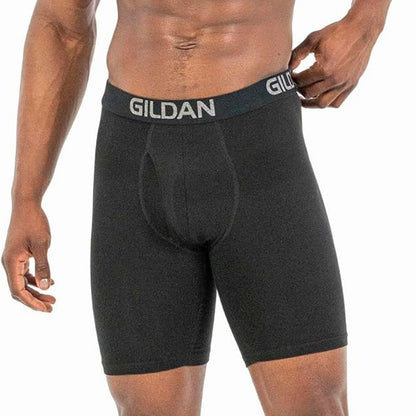 Gildan Men's Cotton Stretch Long Leg Boxer Brief Pack
