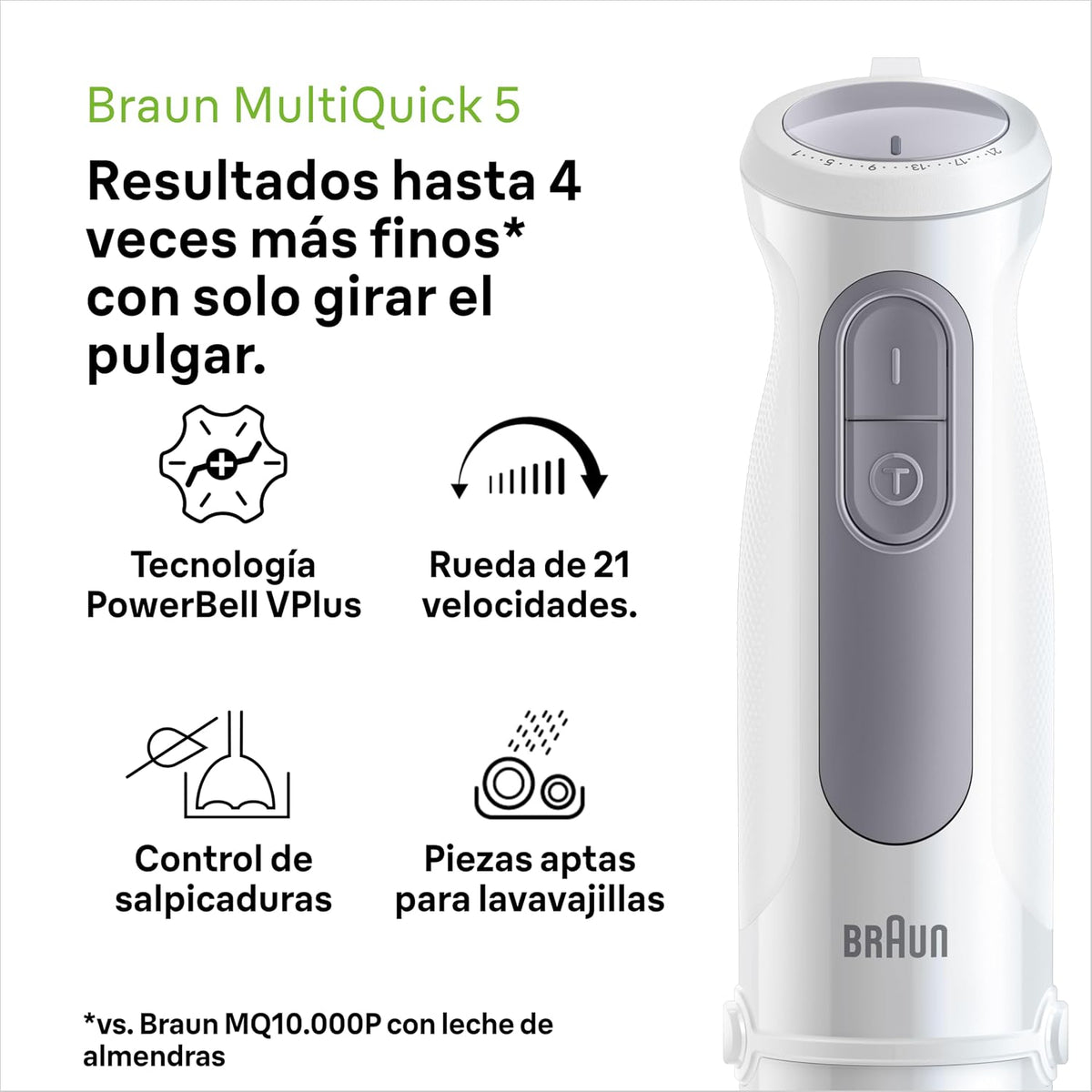 Braun MultiQuick 5 MQ 50.001 M Hand Blender 600ml 1000W White