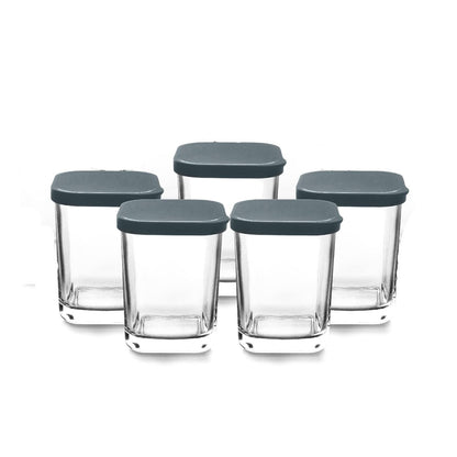 Lacor - 69438 - Yoghurt Maker, Clear Glass, 9 Pieces, Dishwasher Safe, BPA-Free, Capacity: 170 ml