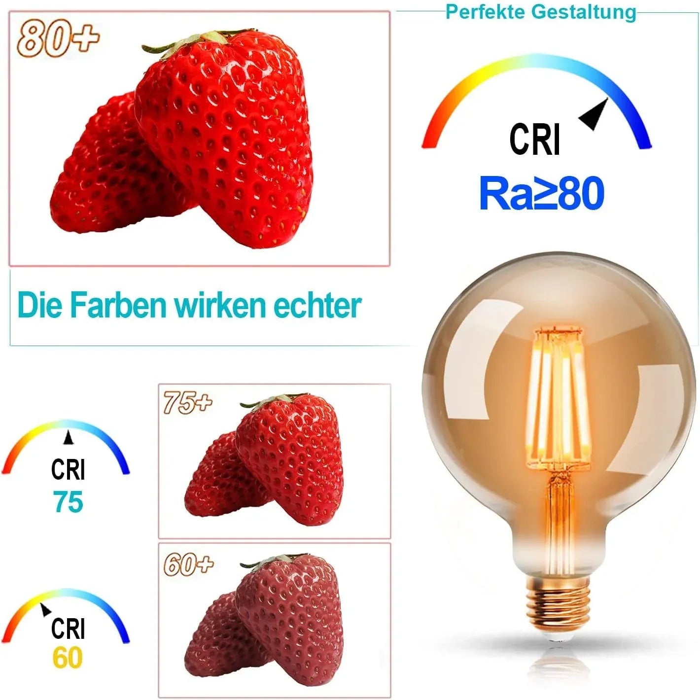 ExtraStar Vintage Edison LED Filament Bulb G95 4W Warm White - Gomix Brands Outlet