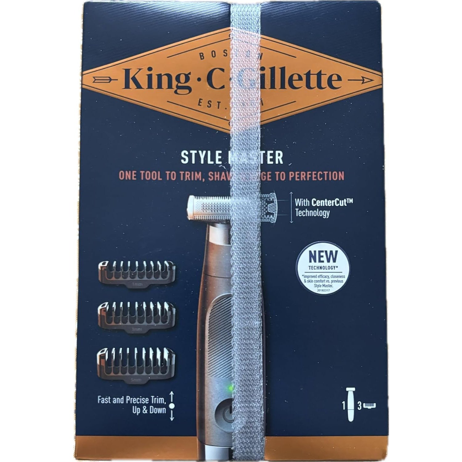 King C. Gillette Style Master Waterproof Beard Trimmer CenterCut