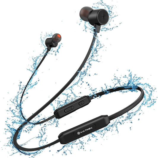 YATWIN Bluetooth 5.0 Waterproof In-Ear Earbuds with Magnetic Design