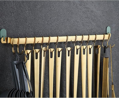 Utensil Gold Rack with 30 Gold Hooks