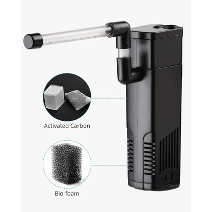 NICREW 5-10 Gallon Submersible Internal Aquarium Filter with Aeration - Gomix Brands Outlet