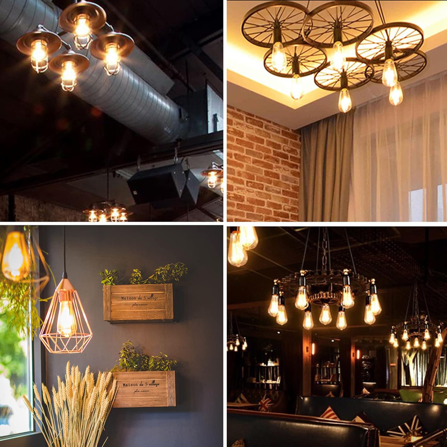 EXTRASTAR Vintage B22 LED Filament Bulb 4W Warm Pack