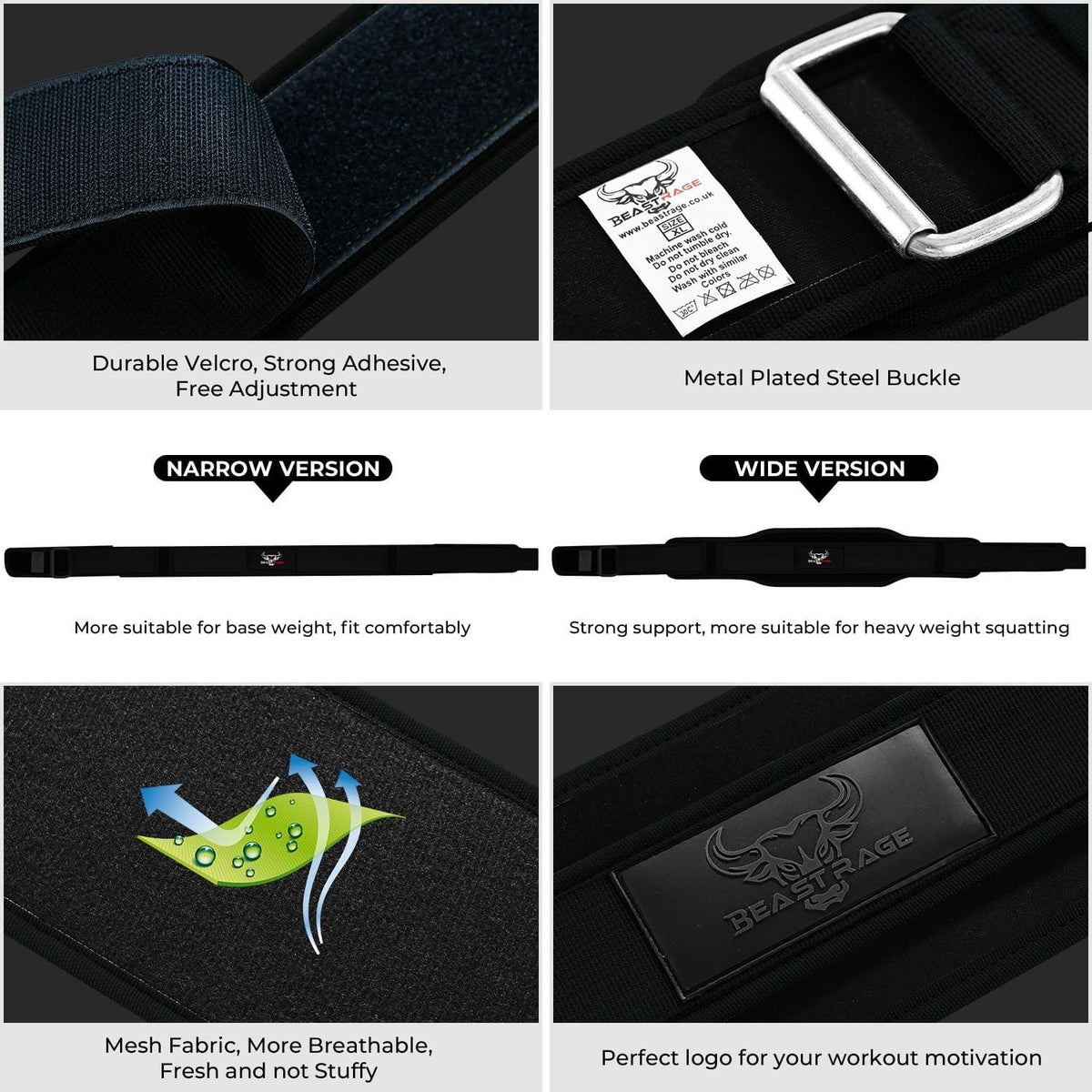Double Strength 5.5" Neoprene Weight Lifting Belt for Gym - Gomix Brands Outlet