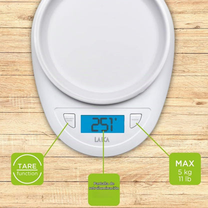 LAICA KS1019 Electronic Kitchen Scale 5kg