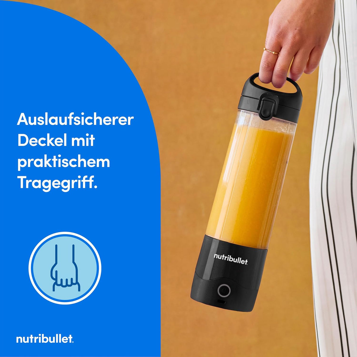 NutriBullet NBP003B Portable Mini Blender 475ml