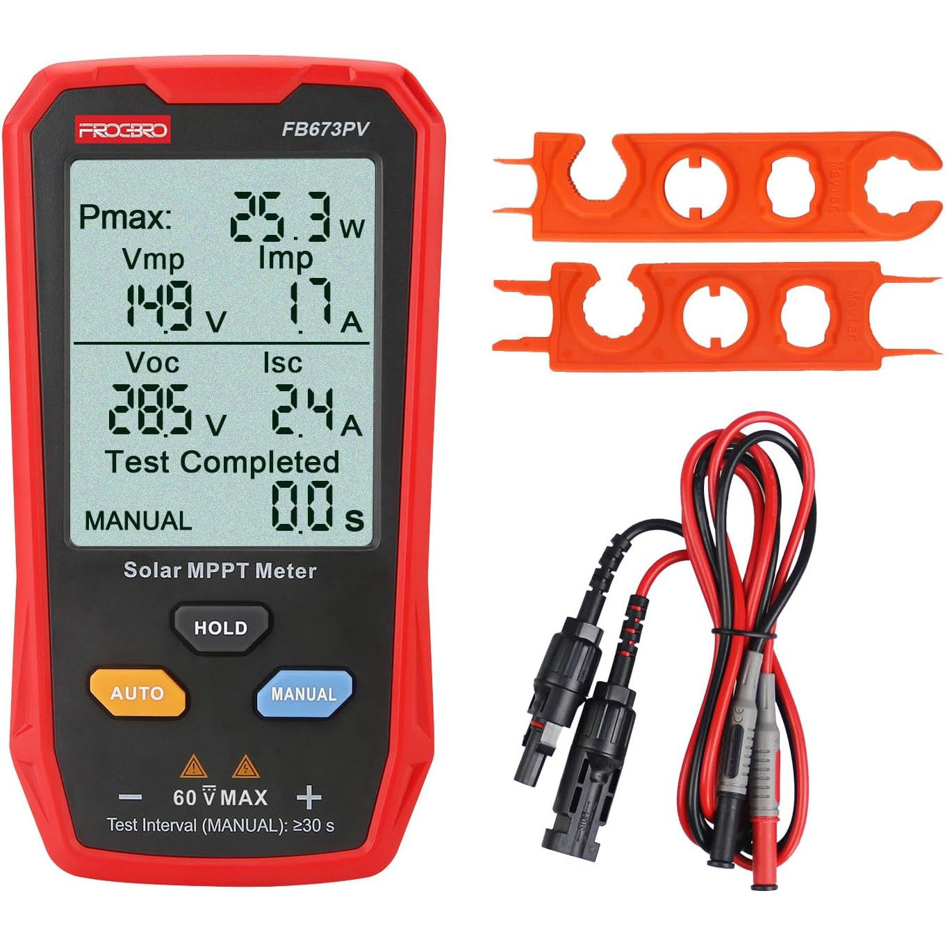 FrogBro 800W Solar Panel Tester Multimeter: Smart MPPT Open Circuit Voltage