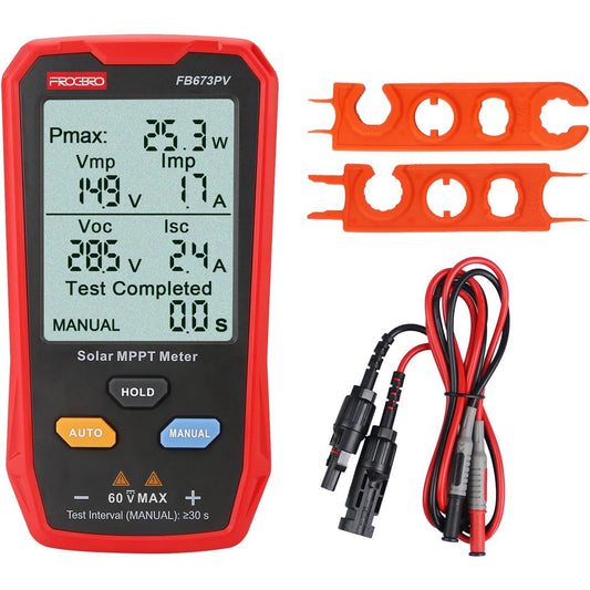 FrogBro 800W Solar Panel Tester Multimeter: Smart MPPT Open Circuit Voltage
