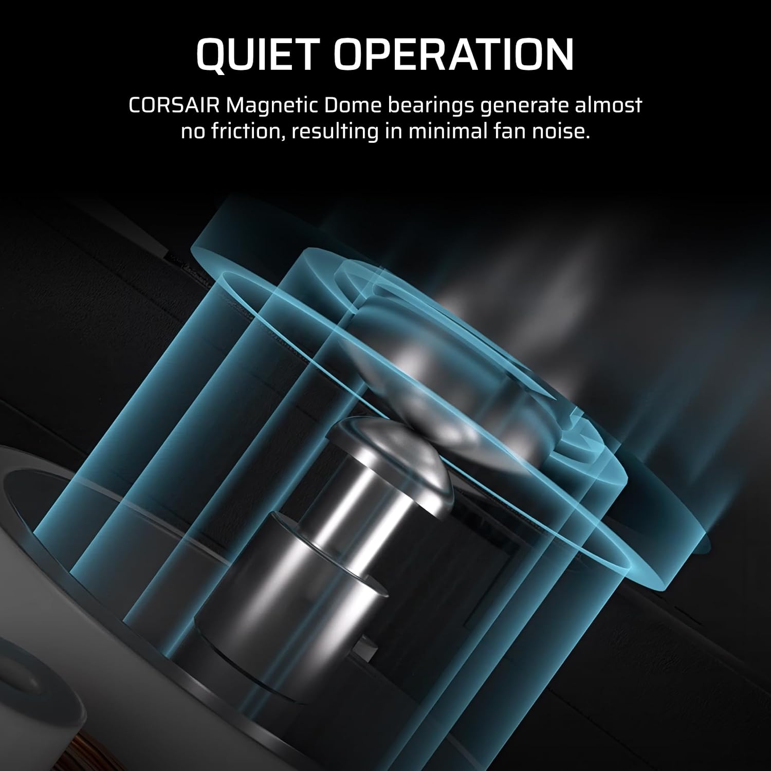 Corsair RS120 120mm PWM Low-Noise Magnetic Dome Fan