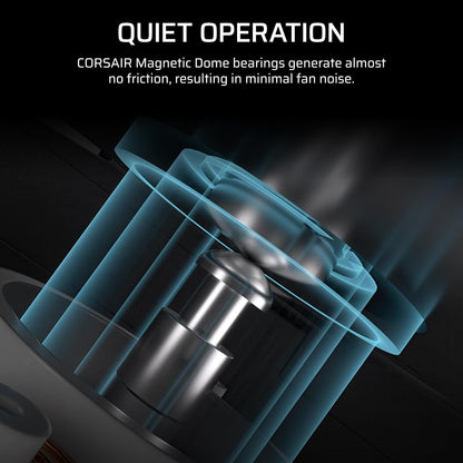 Corsair RS120 120mm PWM Low-Noise Magnetic Dome Fan