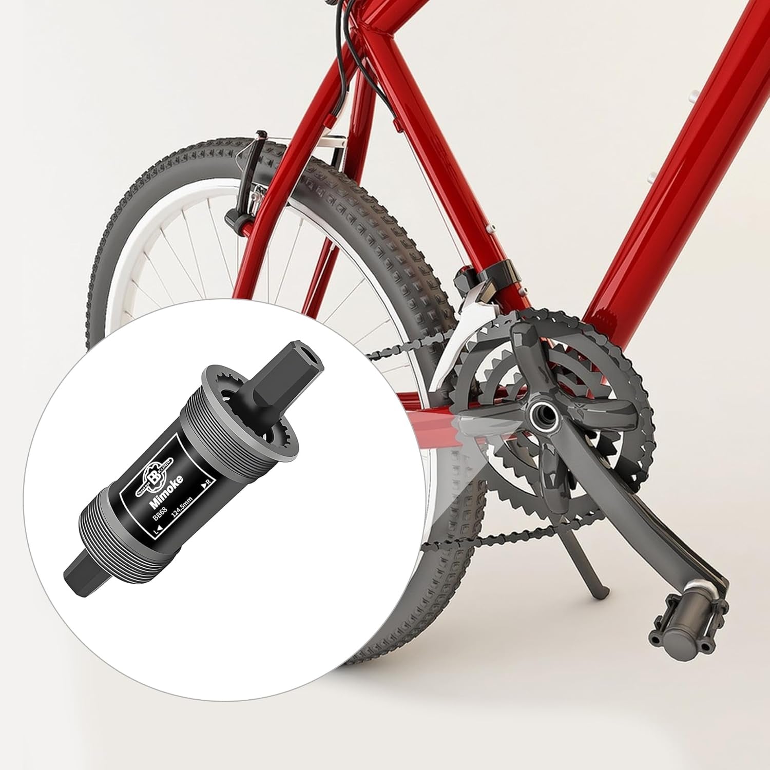 Mimoke 68-73mm BSA Bottom Bracket with Square Taper for Bikes