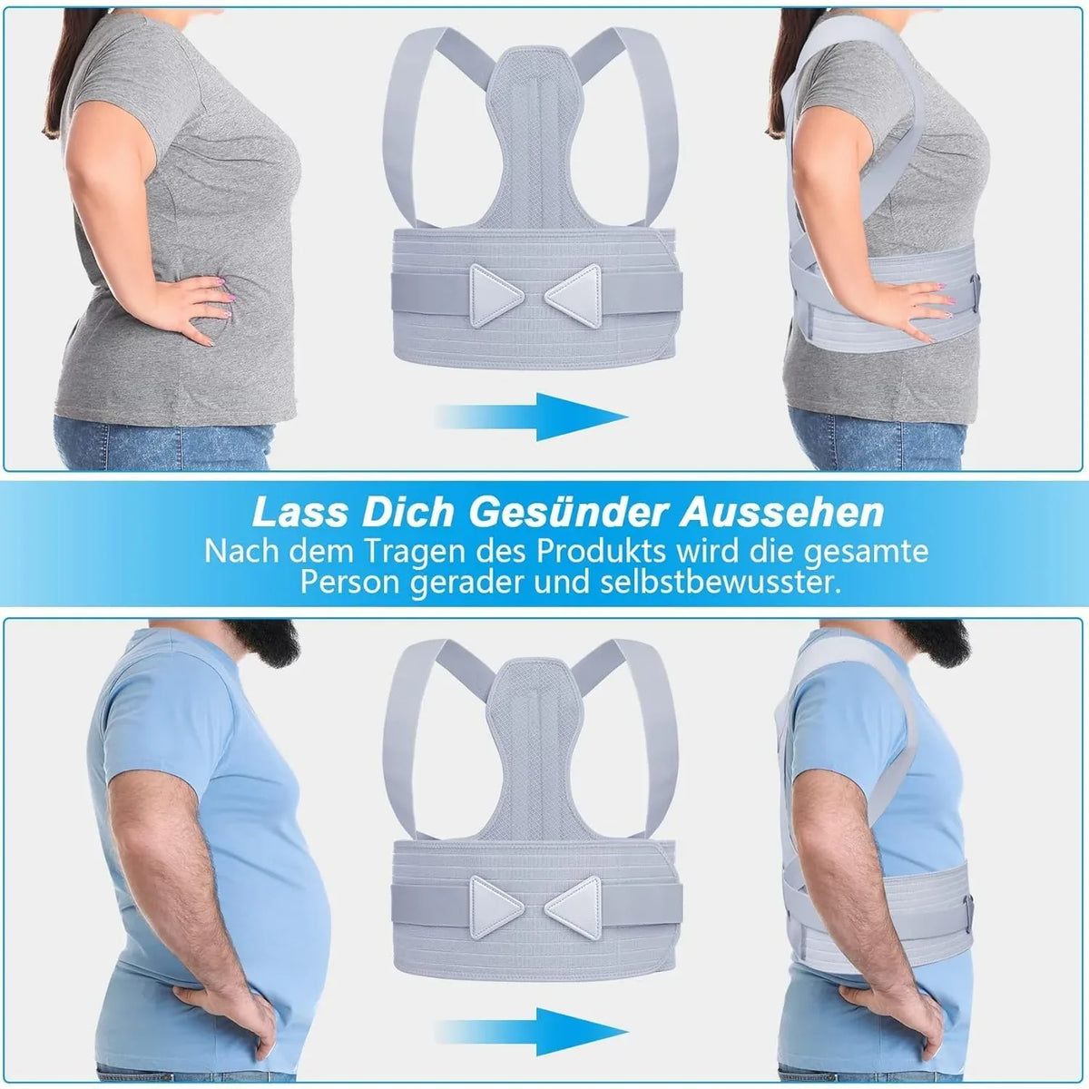 Ultimate Back Posture Corrector for Men and Women, Adjustable Shoulder Support - Gomix Brands Outlet