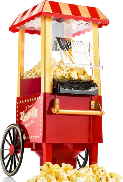Gadgy Classic Hot Air Popcorn Maker – Grease-Free, 1.9L, 1200W , 47 package - Gomix Brands Outlet