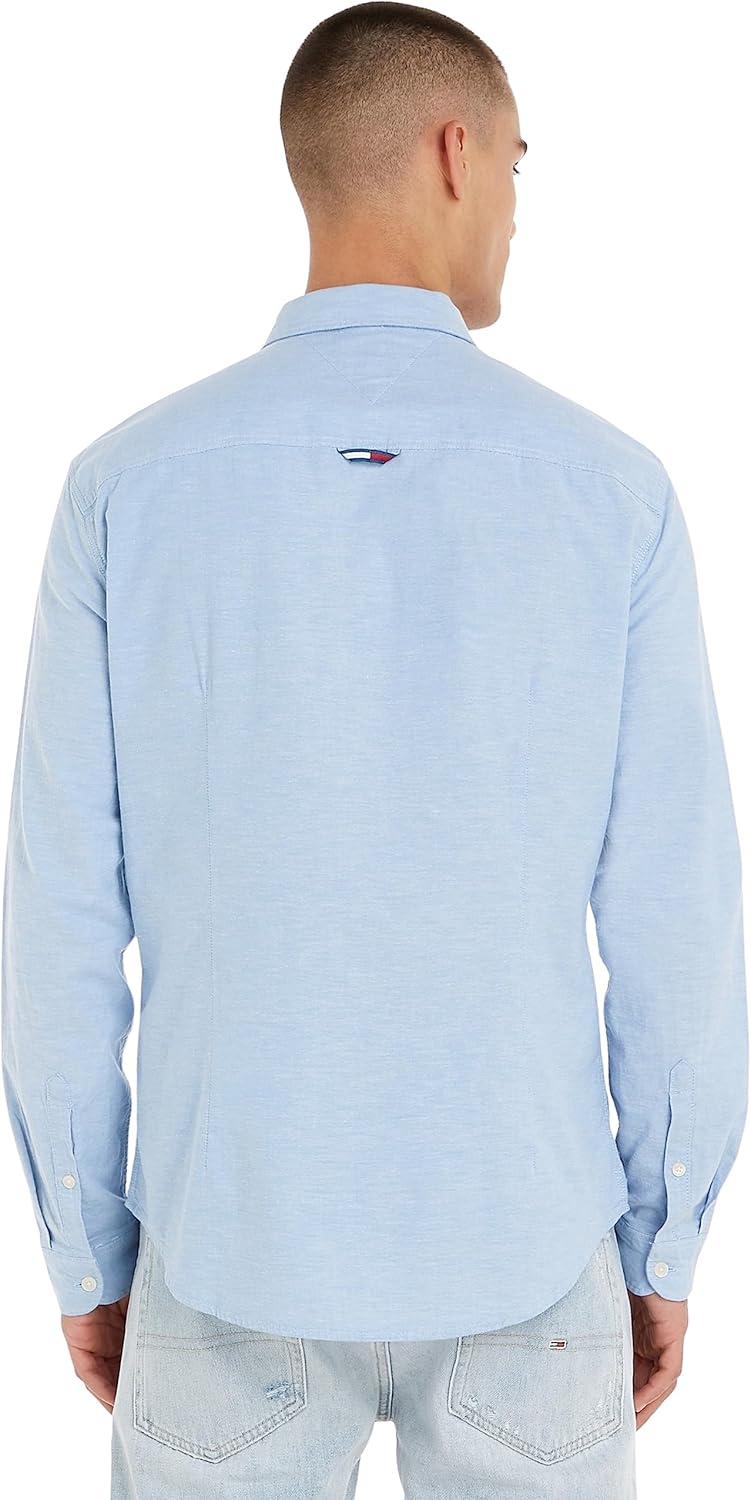 Tommy Jeans Slim Long Sleeve Shirt – Modern Cotton Comfort