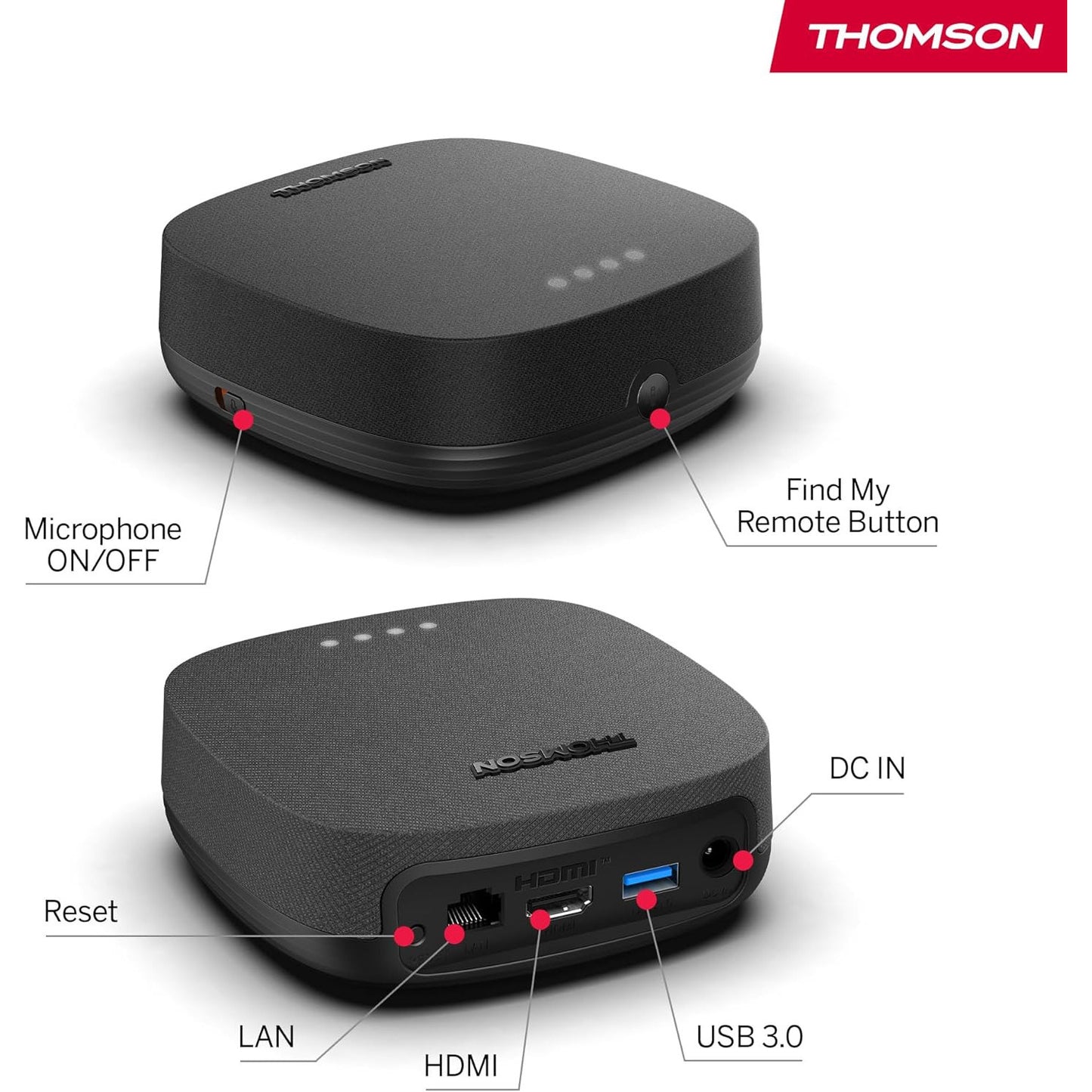 Thomson Streaming Box Plus 270: 4K UHD Android TV with Google Cast, Wi-Fi