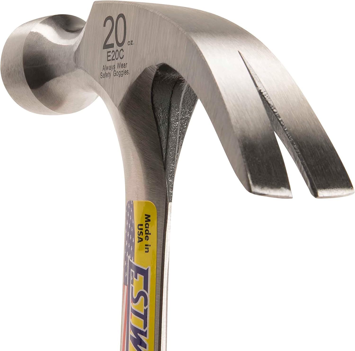 Estwing 20 oz Curved Claw Hammer with Leather Grip