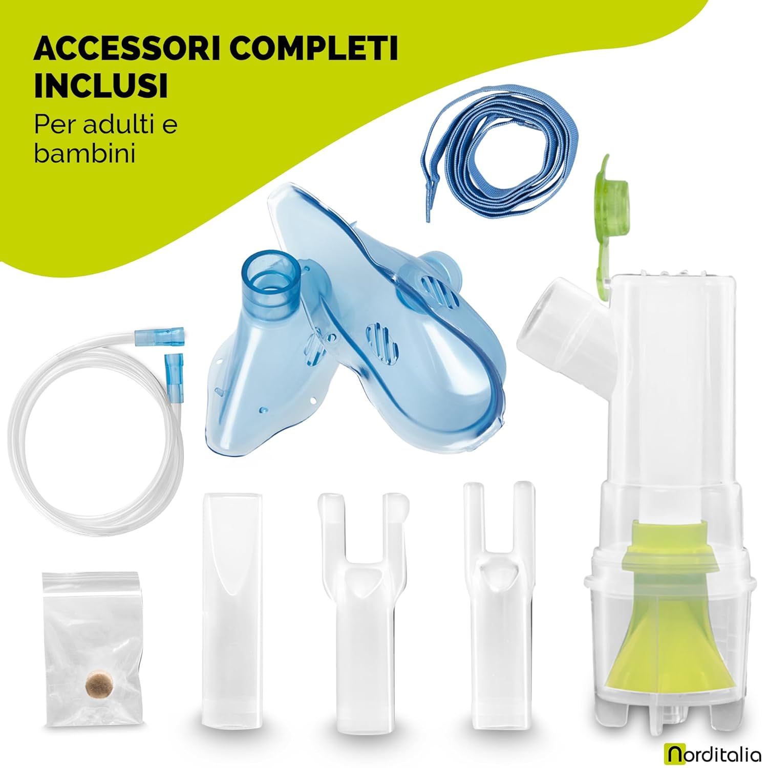 Norditalia Drop Quiet Portable Aerosol Nebulizer for Adults and Children