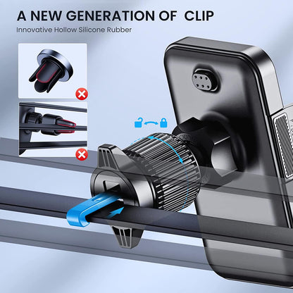 CINDRO Metal Hook Car Vent Phone Mount with 360° Rotation