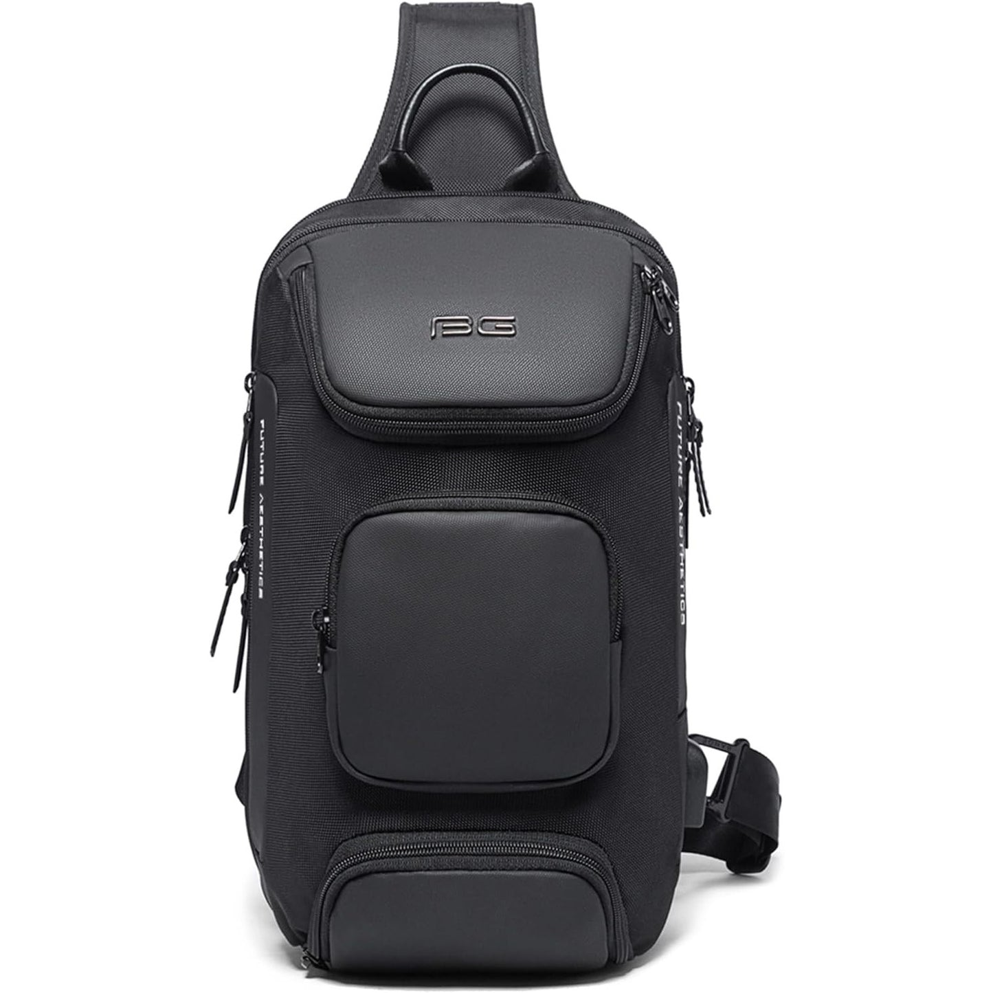 VARLIVOO Men's Waterproof USB Charging Sling Chest Bag for Tech & Travel