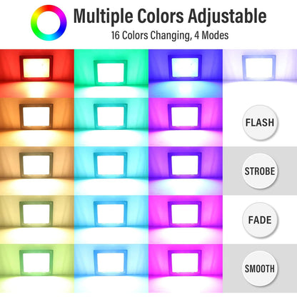 PICAA 100W RGB Dimmable Colour Changing LED Floodlight
