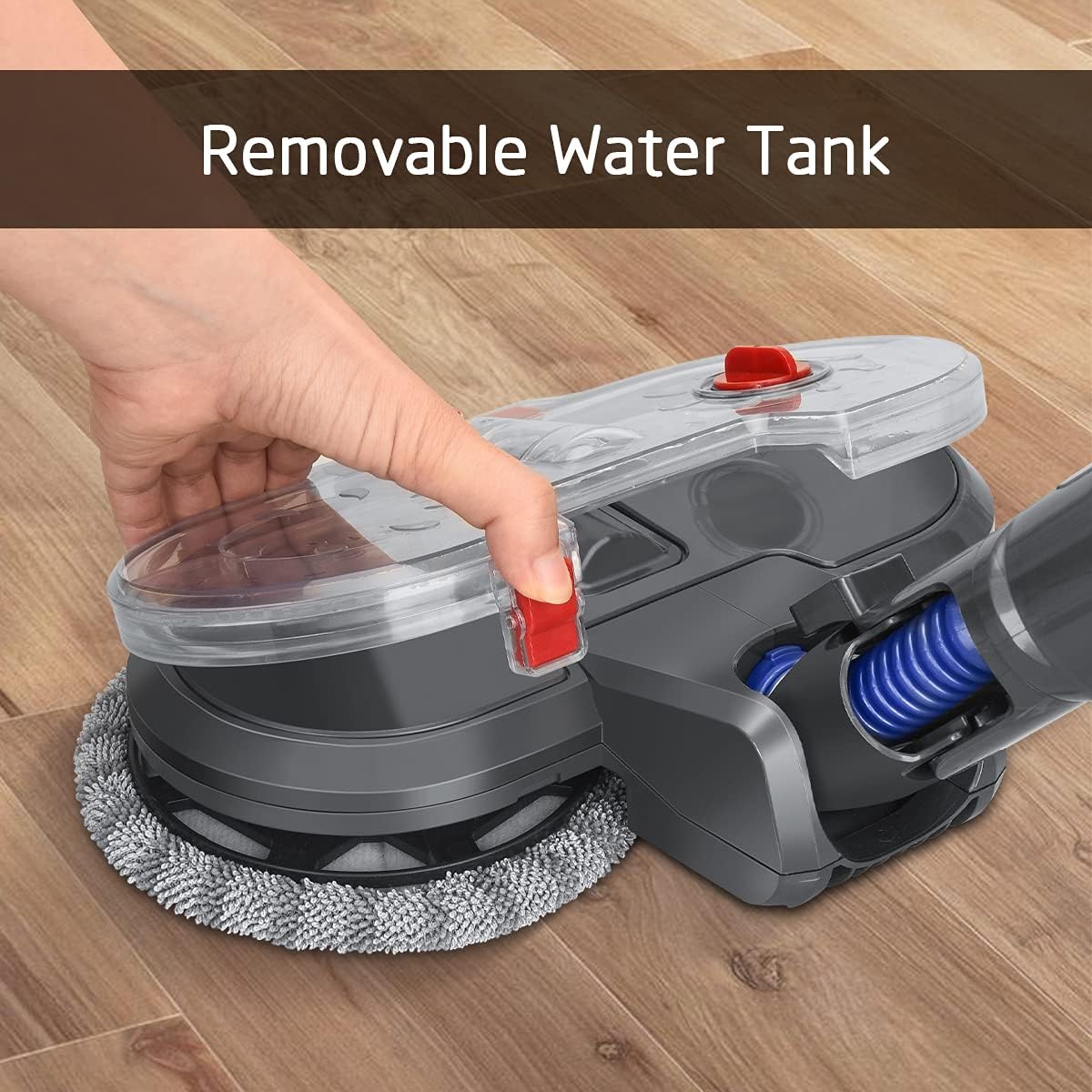 DrRobor Electric Mop Head for Dyson V11-V15 with Reservoir