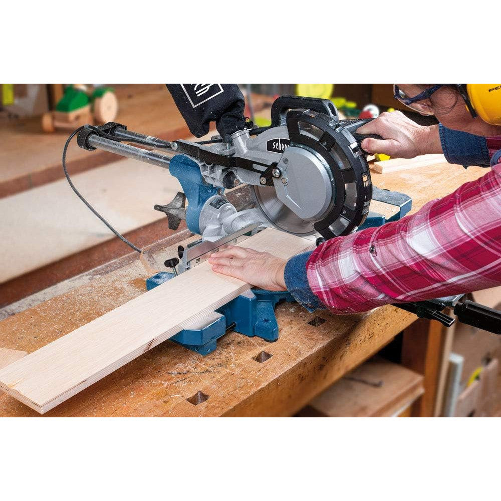 Scheppach HM216 2000W Mitre Saw with Laser, 216mm Blade